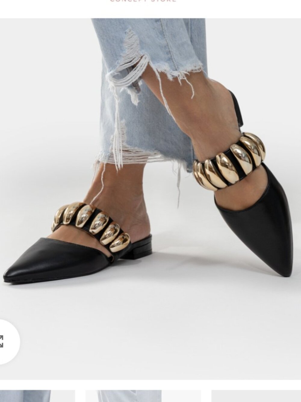 Jonathan simkhai ! Ripple Flat Mules (39)